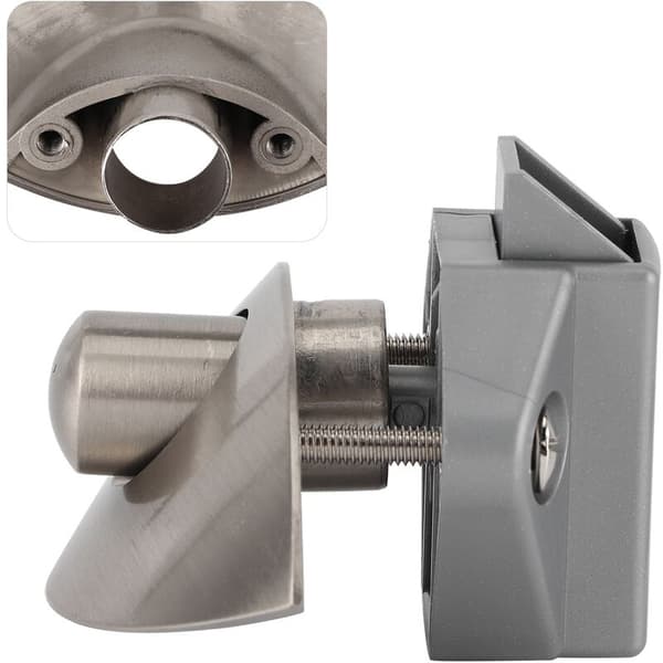 Låsknapp för låda, skåpdörr, trycklås för båt, husbil, 12-25 mm, träskåpsdörr, borstad silver