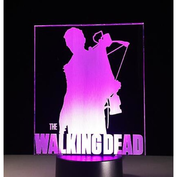 The Walking Dead 3d Decor Nattlampa Led 7 färger Byte av skrivbordslampa 3d Novelty Nattlampa för barnpresenter DropshipDead 1