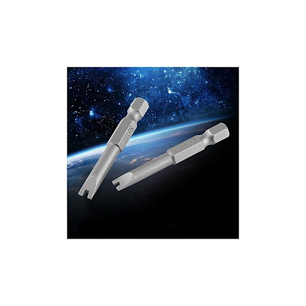 5 st U-formade skruvmejselbits 50 mm långa S2-stål 1/4 tum sexkantsfäste magnetisk U-formad skruvmejselbitssats