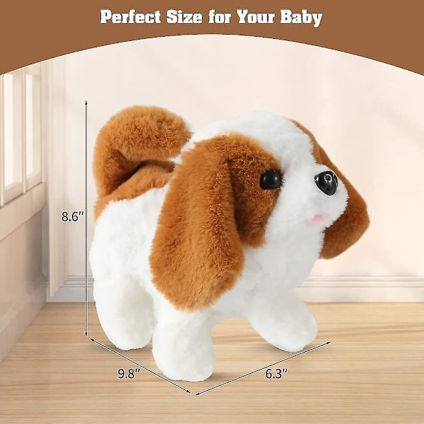 Leksakspupp Electronic Interaktiv Plysch Leksakshund För 2-8 Åriga Pojkar Flickor, Leksakshund För Barn 3-7 År Gammal Pojke Flicka Födelsedagspresent För 3-7 År Gammal B St. Bernard