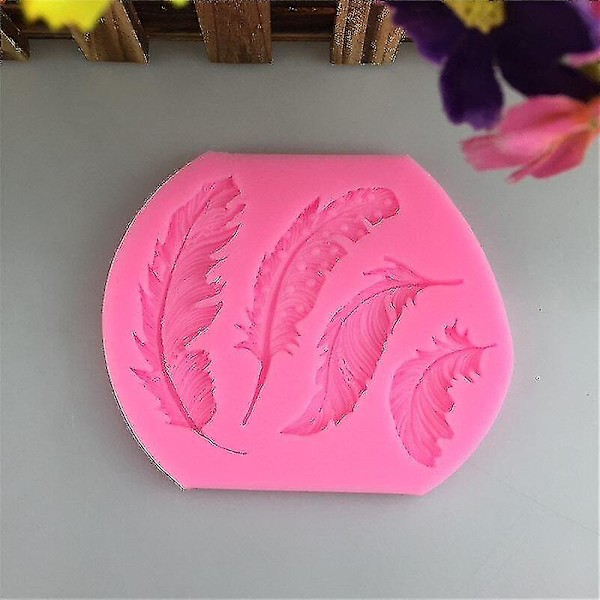 New Feather Shape Drop Glue Mold - 2pcs