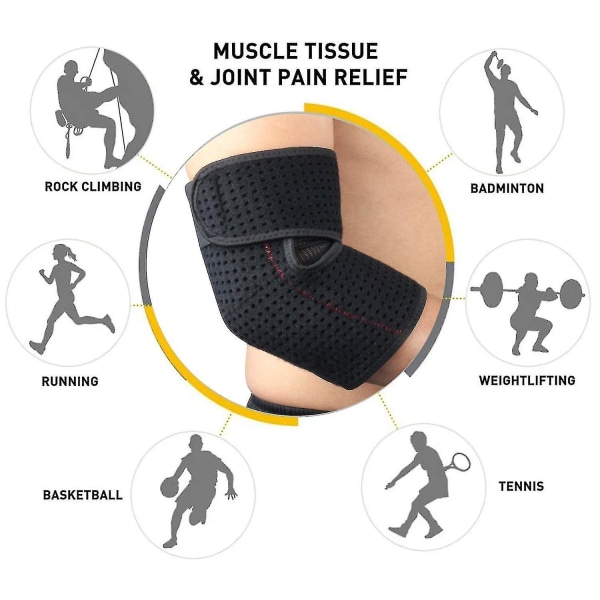 Brace Armbågsstöd för tendonitis, andningsbart tennisstöd Bracewrap_s