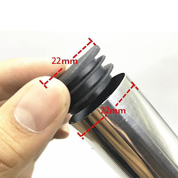 24 st stols- och bordsbenspluggar 22 mm diameter runda plastskydd gänginsats rörskydd