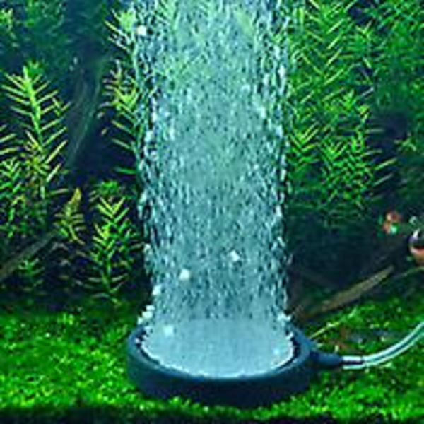 Rund stenplade til iltluftdiffuser, akvarieluftbobleplade, stenluftboblediffuserplade til fiskebeholderakvarium, diameter 13 cm