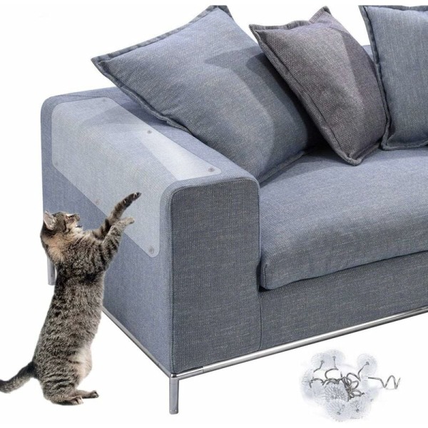 4 st Cat Scratchers Klistermärken Katt Hund Repskydd Kattmöbler Skyddar Möbler Anti-repor Anti-repor