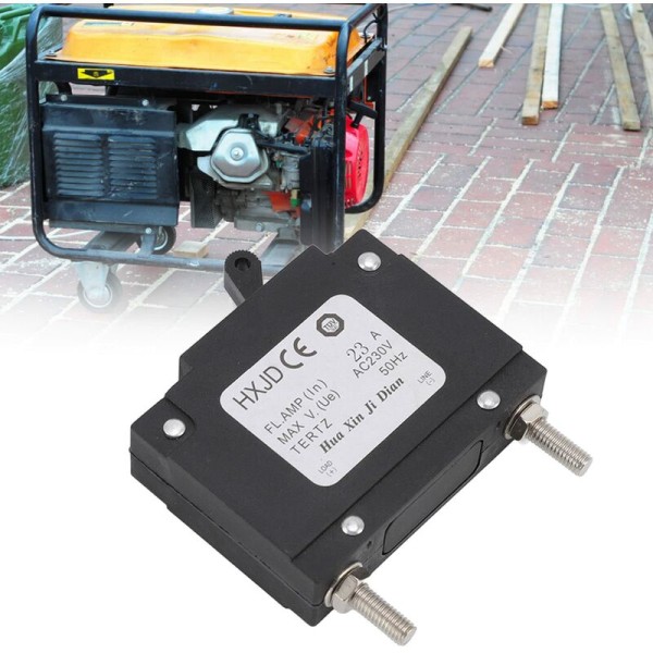2 st generator kretsbrytare professionell bensin generator säkerhets kretsbrytare med switch för 23A 230V bensin generatorer
