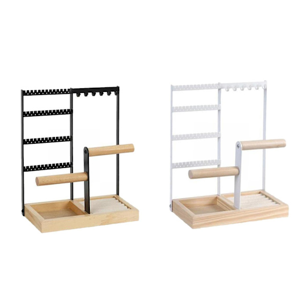 2x Multi Lags Smykke Display Stativ Dangle Øreringe Rack Broadcasting