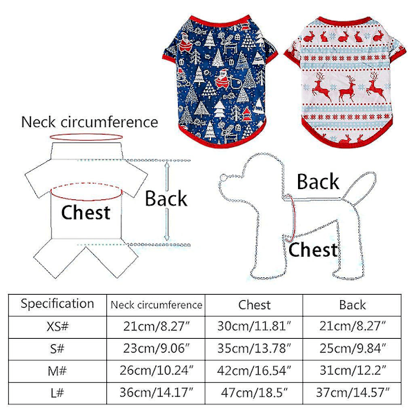 Tryckt husdjur T-shirt Andningsbar husdjurskläder för husdjur Jul Alla hjärtans dag