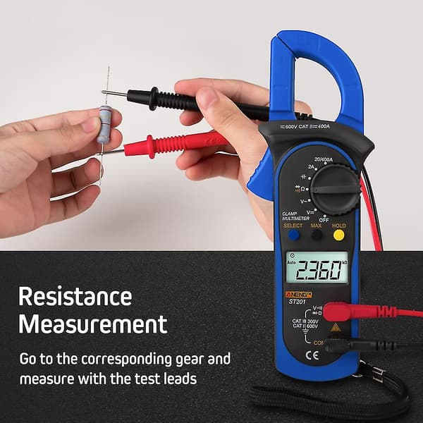 Voltmeter Ammeter Kapasitetsmåler Detektor LCD Digital Elektrisk Multimeter