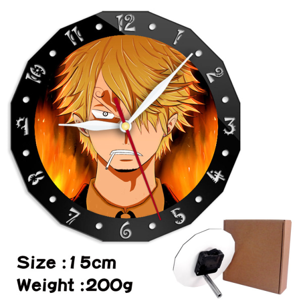Luffy Sauron One Piece Väggklocka Anime Ornament HZW-60