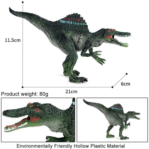 Spinosaurus Figur Statisk Spinosaurus Leksak Dinosaurie Modell Ihåliga Djur Figur Samlarobjekt Leksak Barn Pedagogisk Leksak