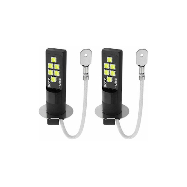 Bil LED dimljus 80W par H3 LED strålkastare 6000-6500K dagsljus körljus CHAM