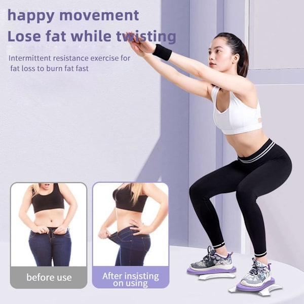 Dubbelpedal hemfitnessutrustning dans split midjetwister Rosa