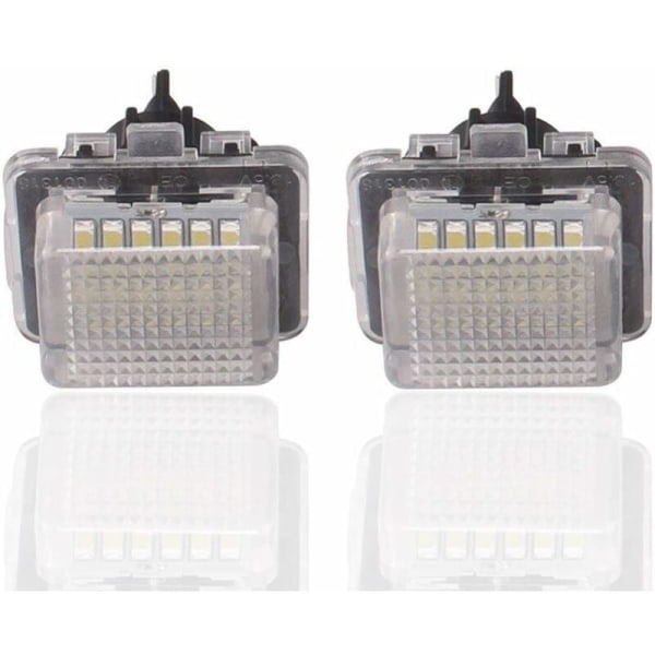 Nummerplåtsbelysning 24-3528-SMD Lamp Assembly för denna Cl-klass Fel fri 3W 18 LED-lampor Vit Nummerplåtsbelysning 2-pack