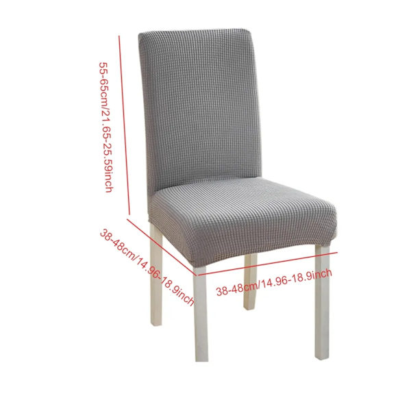 Stolskydd Stretch Elastiskt Universal Stolskydd Matsalsstol Plysch Stolskydd Stretchbara Stolsitsöverdrag, 1 st Brun