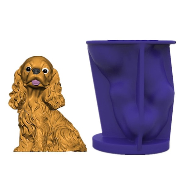 3D søde hund hjem dekorationer epoxyharpiks støbeform ornamenter