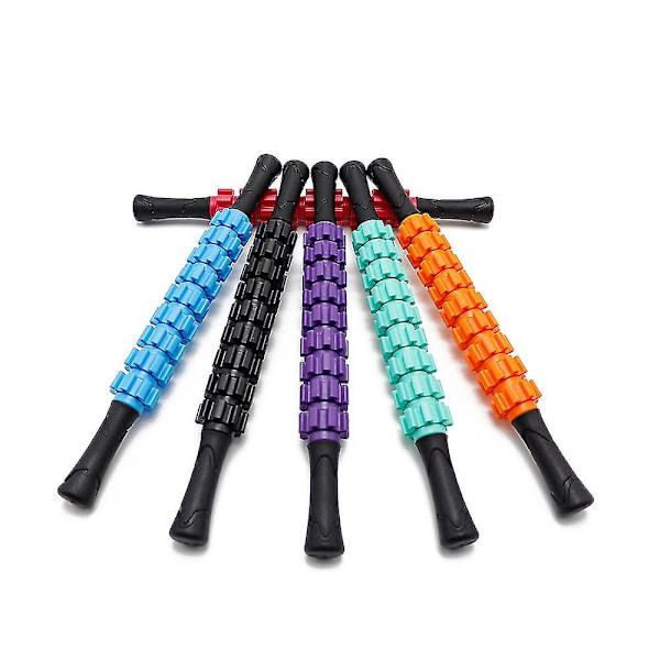 Sports Massage Muskelrulle Massagestav Rulle Til Dyb Væv 360gear Muskelrulle Stav（9 Gear, Orange）