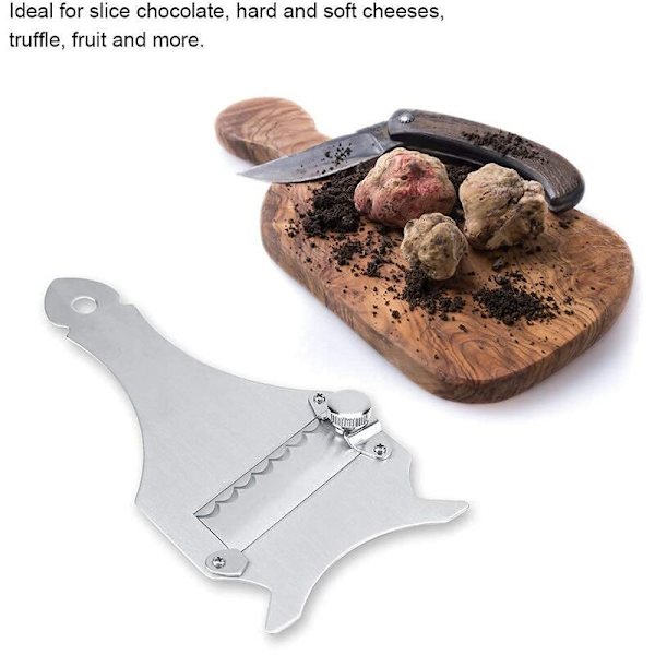 Rostfri tryffelostslicer justerbart blad chokladrakapparat köksredskap