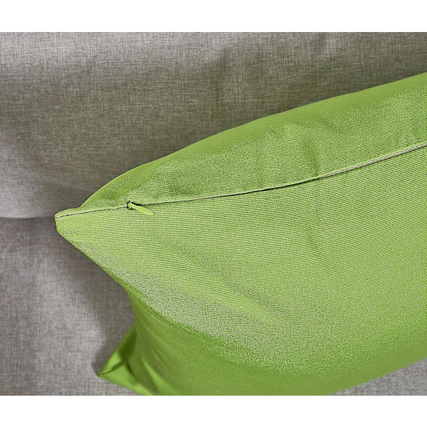Set med 2 bomullscanvas örngott, (18\" x 18\", 2 st (18\" x 18\", äppelgrön)