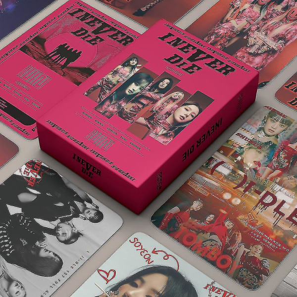 55kpl/ set Kpop Gidle Inever Die Album Lomo Cards (g)i-dle Girls I Burn Photo Card Minnie Postikortti Fans Lahja