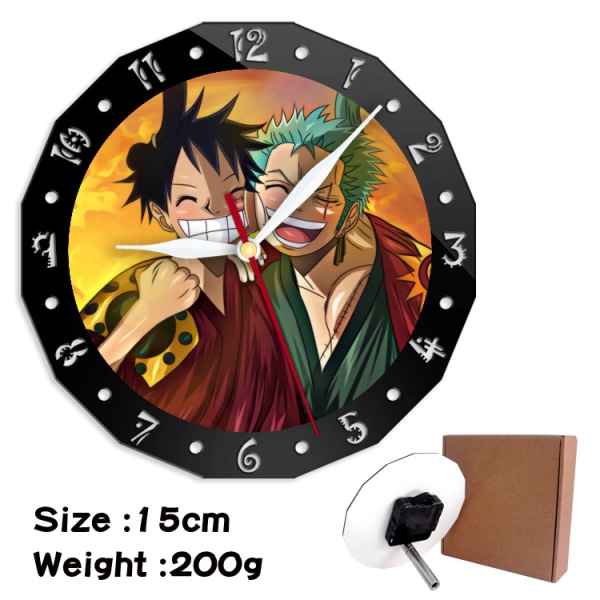 Luffy Sauron One Piece Väggklocka Anime Ornament HZW-60