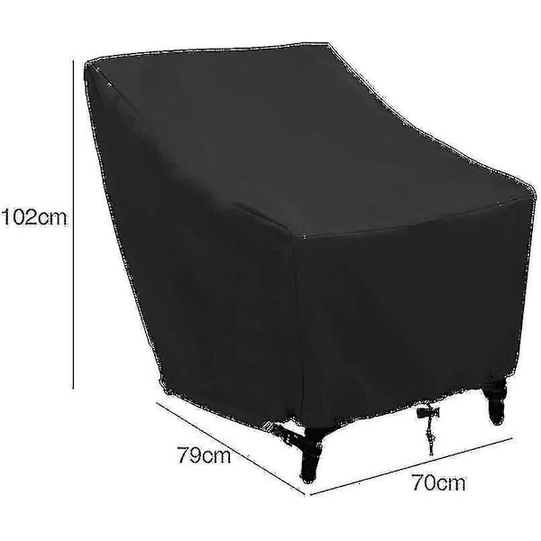 Kotitalouskorjaus - suojapeite pinottaville puutarhatuoleille, terassin peite anti-uv/tuulenpitävä/vedenpitävä 2