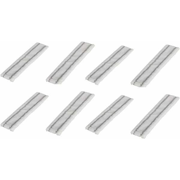 8 st mikrofiberdukar mopp kompatibel med Karcher Wv1 hemkompatibel fönsterputsningsmaskin ersättningstillbehör (färg: transparent)