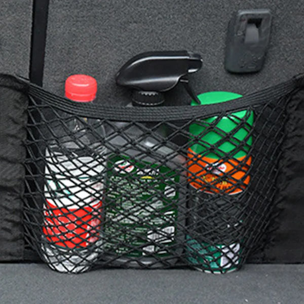 4X bagage nät för bagageutrymme, elastiskt nät för bagage, förvaringsnät för bil, organiseringsnät för bagageutrymme 25 x 30cm