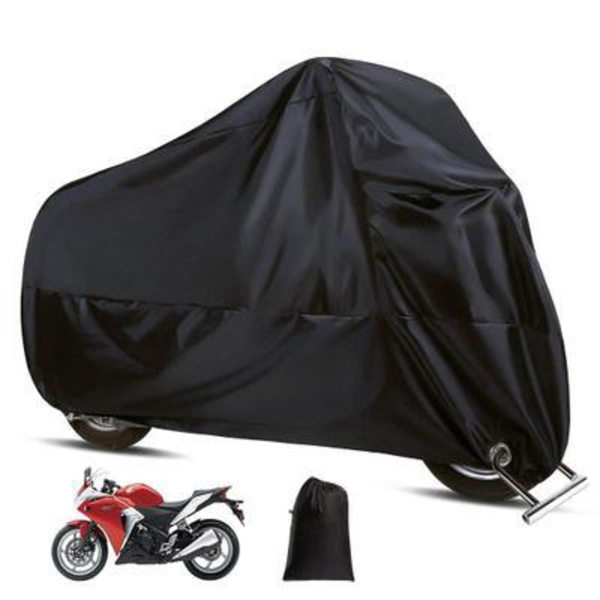 Motorcykelskydd, 210D oxfordtyg dammskydd med lås 3XL:295*110*140cm