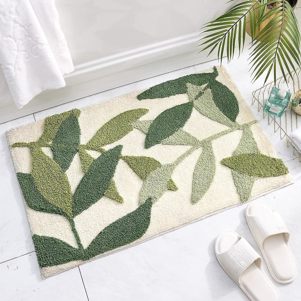 Minneskum badrumsmatta set halkfri badrumsmatta absorberande ultra mjuk badrumsmatta tillgänglig stor 19,7\" X 31,5\" (blå)