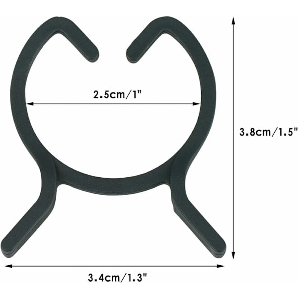 Förpackning med 100 trädgårdsväxtklämmor, idealiska för att fästa växter på stöd