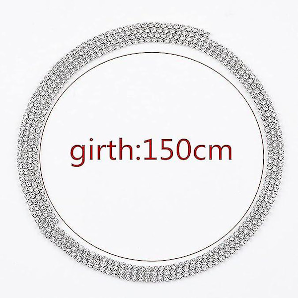 Rhinestone Choker Sølv Flerlags Choker Lang Kjede Blanke Smykker Tilbehør for Kvinner og Jenter