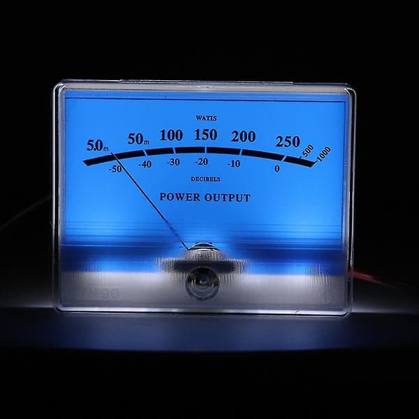 Vu Meter Db Meter Strømmåler Varm Justerbar Blå Bakgrunnsbelysning 12v-16v