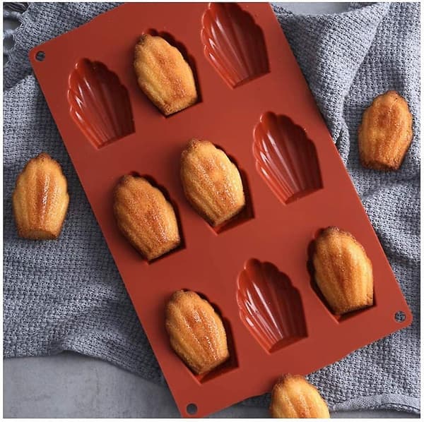 Hul Silikon Madeleine-forme til kage, gelé, budding, mousse, bagværk, gør-det-selv, BPA