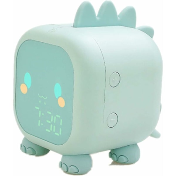 Söt dinosaurie digital väckarklocka med nattljus för barn födelsedagspresent USB driven
