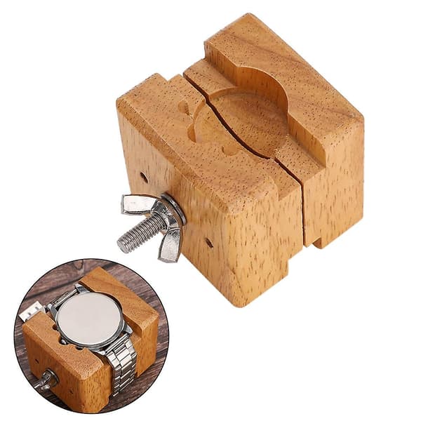 Puinen kellokotelon liikepidin, pidike, kellonkorjaustarvike (B-1)