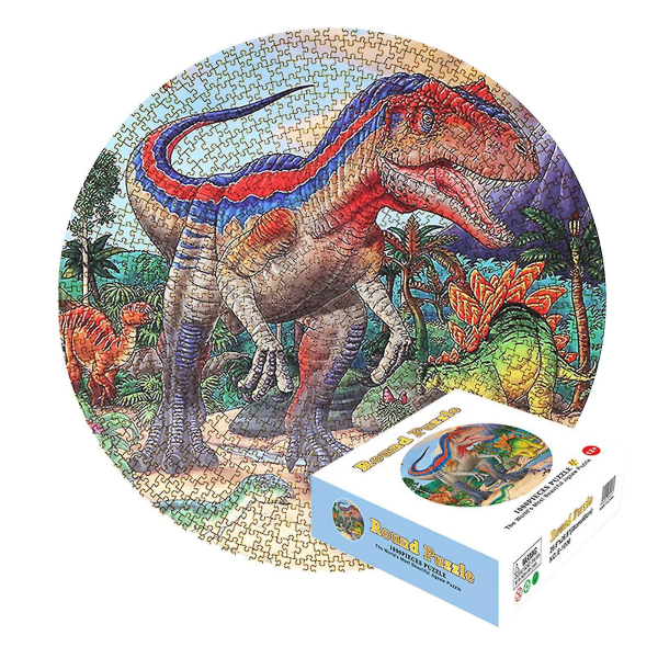 1000 st svåra pussel dinosaurie med färgglad bild 1,2 mm tjocka vuxna barn
