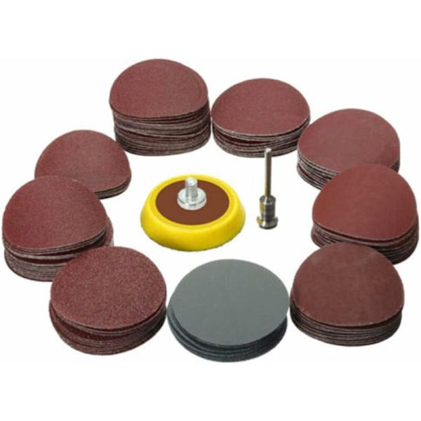 longziming Pimpsten + Slipskiva Set för Rengöringsverktyg 1/8 Grit Mini Poleringsborr 1 Tums Kraft Flexibelt Kit Tary Pads