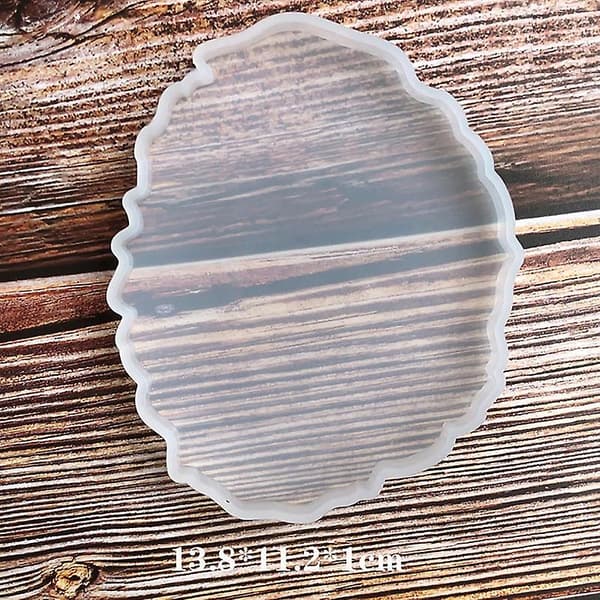 Silikone Geode Coaster Form Resin Epoxy Støbeform DIY Kunst Håndværk