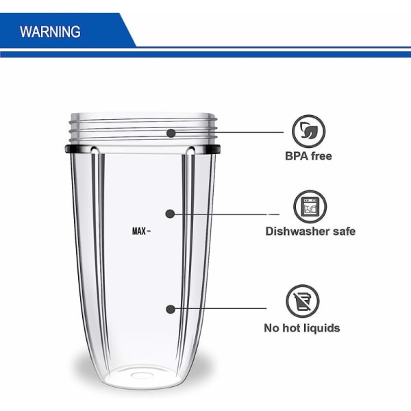 32-ounce kopp för reservdelar mixer