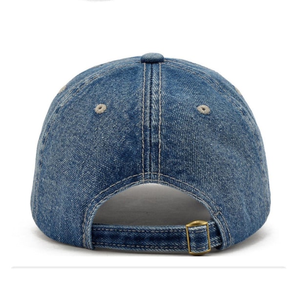 Cowboy-baseball-lippis miehille ja naisille, kirjailtu kirjainlippis, Snapback, Hip Hop, Unisex, 2024（säädettävä，Denim tummanharmaa）