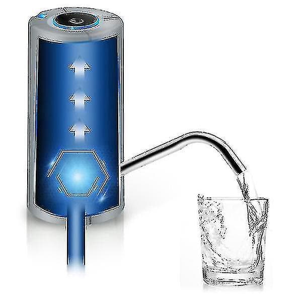 Bärbar Vattenflaska Pump Vikbar Vattenpump Usb Automatisk Dispenser Pump Knappkontroll