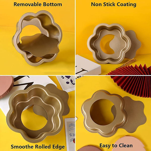 Hexagonal Star Lucky Star Snowflake Flower Shape Cheese Mousse Cake Bread Mold