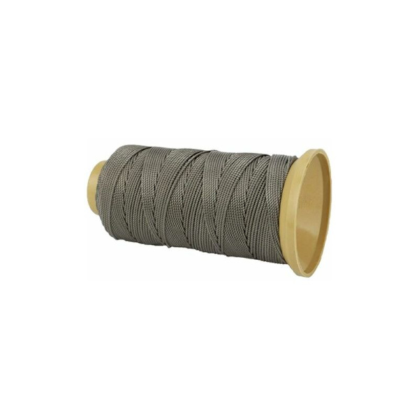 Vriden nylonkabel för markering av DIY-trädgårdsarbete, murverksprojekt (1 mm - 656 fot, grå) CHAM