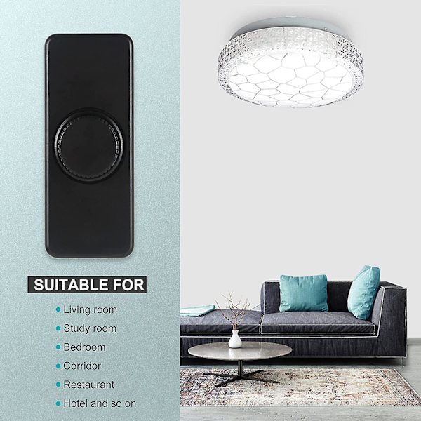 3-100w LED-bakkant dimmer (roterande dimmer), används för dimbar LED, glödlampa, halogenlampa, 220-240v, CE-kontaktbrytare, svart