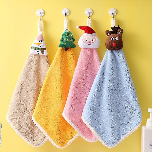 2023 New Year Gift Home Bathroom Washing Hand Towel Cloth Buy 1 Get 2.c（christmas tree）