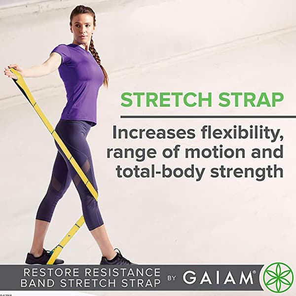 Elastisk stretchband med öglor för motståndssträckningshjälp