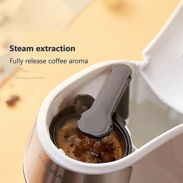 Liten bärbar kaffemaskin Mini dropp kaffemaskin Aprikos-uppgraderad version