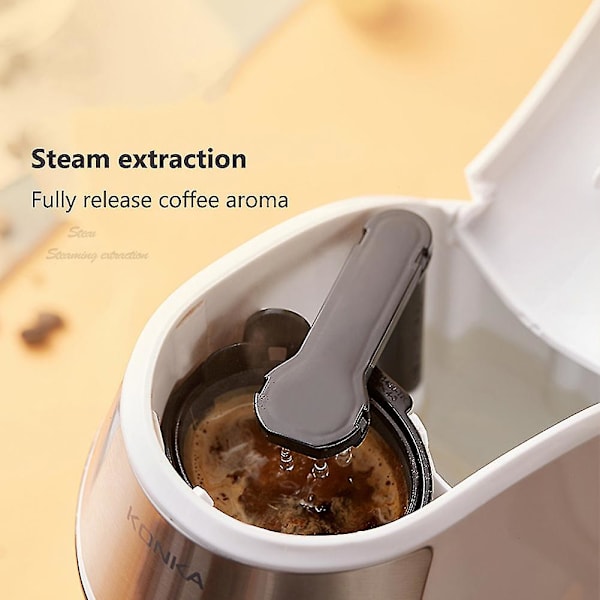 Liten bärbar kaffemaskin Mini dropp kaffemaskin Vit