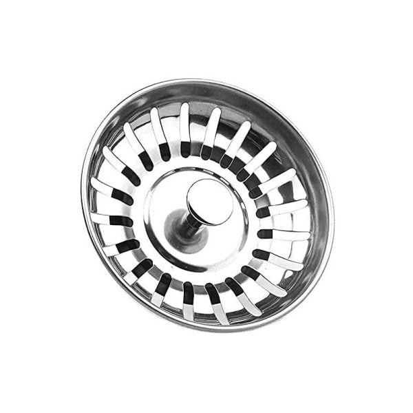 Set med 2 universella diskbäckssil i rostfritt stål för köksvask (set med 2)